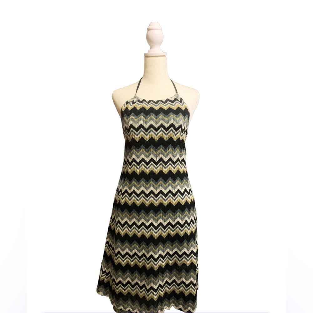 Chevron Halter Dress